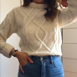 GAP chunky white / beige sweater